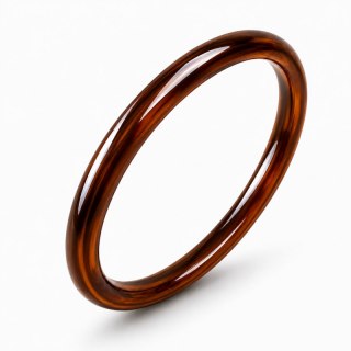 Modowa bransoletka, obręcz z żywicy, brązowa 8mm B546