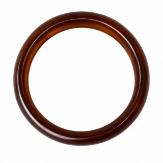 Modowa bransoletka, obręcz z żywicy, bursztynowa 13mm B549