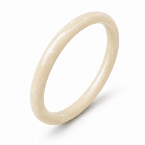 Modowa bransoletka, obręcz z żywicy, marmurkowa kość słoniowa 12mm B545