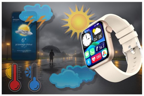 SMARTWATCH UNISEX GRAVITY GT3-6 - ROZMOWY BLUETOOTH, WŁASNE TARCZE (sg022f)