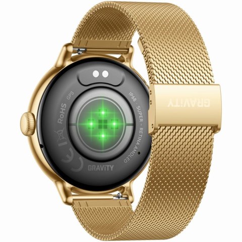 SMARTWATCH DAMSKI GRAVITY GT33-1 - AMOLED, DODATKOWY PASEK (sg048a)