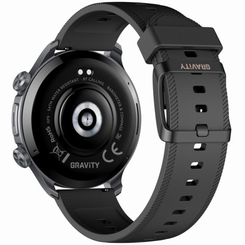 SMARTWATCH MĘSKI GRAVITY GT35-2- AMOLED, DODATKOWY PASEK (sg049b)