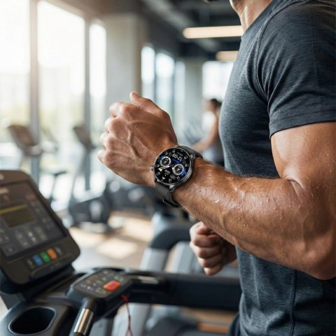 SMARTWATCH MĘSKI GRAVITY GT35-2- AMOLED, DODATKOWY PASEK (sg049b)