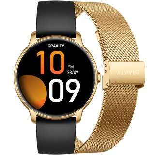 SMARTWATCH DAMSKI GRAVITY GT31-2 - AMOLED, DODATKOWY PASEK (sg052a)
