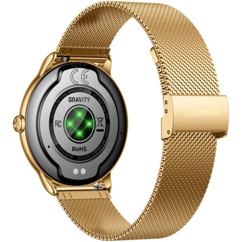 SMARTWATCH DAMSKI GRAVITY GT31-2 - AMOLED, DODATKOWY PASEK (sg052a)
