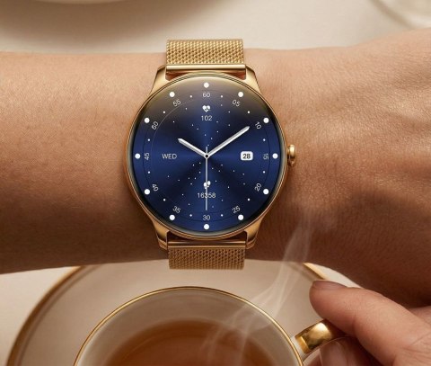SMARTWATCH DAMSKI GRAVITY GT31-2 - AMOLED, DODATKOWY PASEK (sg052a)