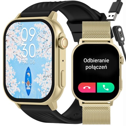 SMARTWATCH UNISEX GRAVITY GT15-6 - ROZMOWY BLUETOOTH, DODATKOWY PASEK (sg029f)