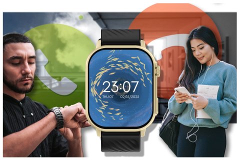 SMARTWATCH UNISEX GRAVITY GT15-6 - ROZMOWY BLUETOOTH, DODATKOWY PASEK (sg029f)