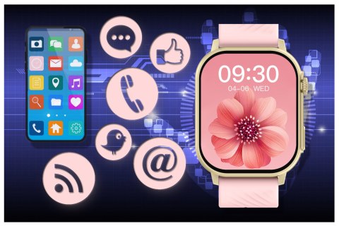 SMARTWATCH UNISEX GRAVITY GT15-7 - ROZMOWY BLUETOOTH, DODATKOWY PASEK (sg029g)