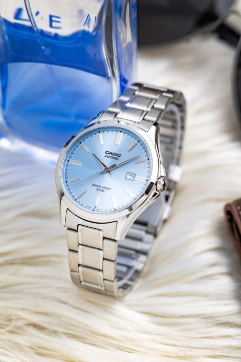 Zegarek Męski Casio MTS-115D-2A2V + BOX (zd292b) SZAFIR