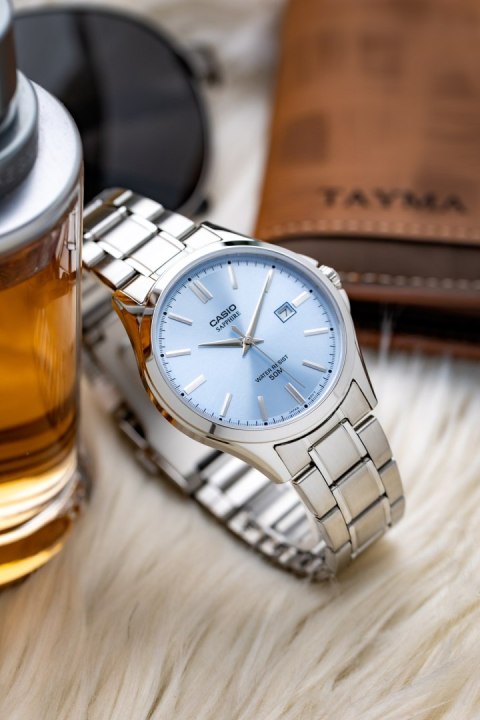 Zegarek Męski Casio MTS-115D-2A2V + BOX (zd292b) SZAFIR