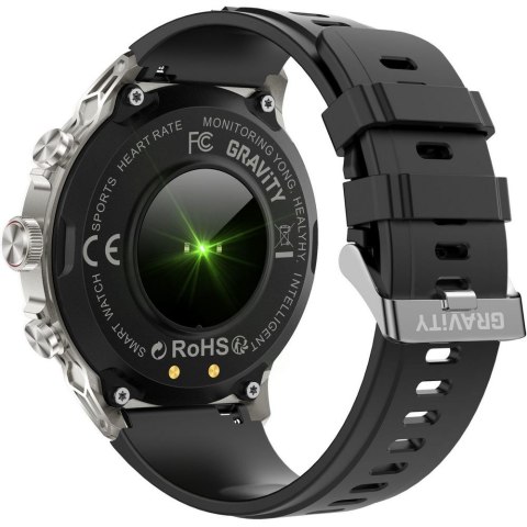 SMARTWATCH MĘSKI GRAVITY GT41-3 - BLUETOOTH CALL, DODATKOWA BRANSOLETA (sg053c)