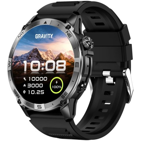 SMARTWATCH MĘSKI GRAVITY GT46-1 - AMOLED, DODATKOWA BRANSOLETA(sg055a)