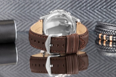 Zegarek Męski FOSSIL Grant Leather FS4735 + BOX