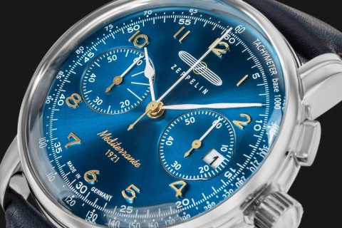 Zegarek Męski ZEPPELIN Mediterranee Chronograph 9670-3 + BOX
